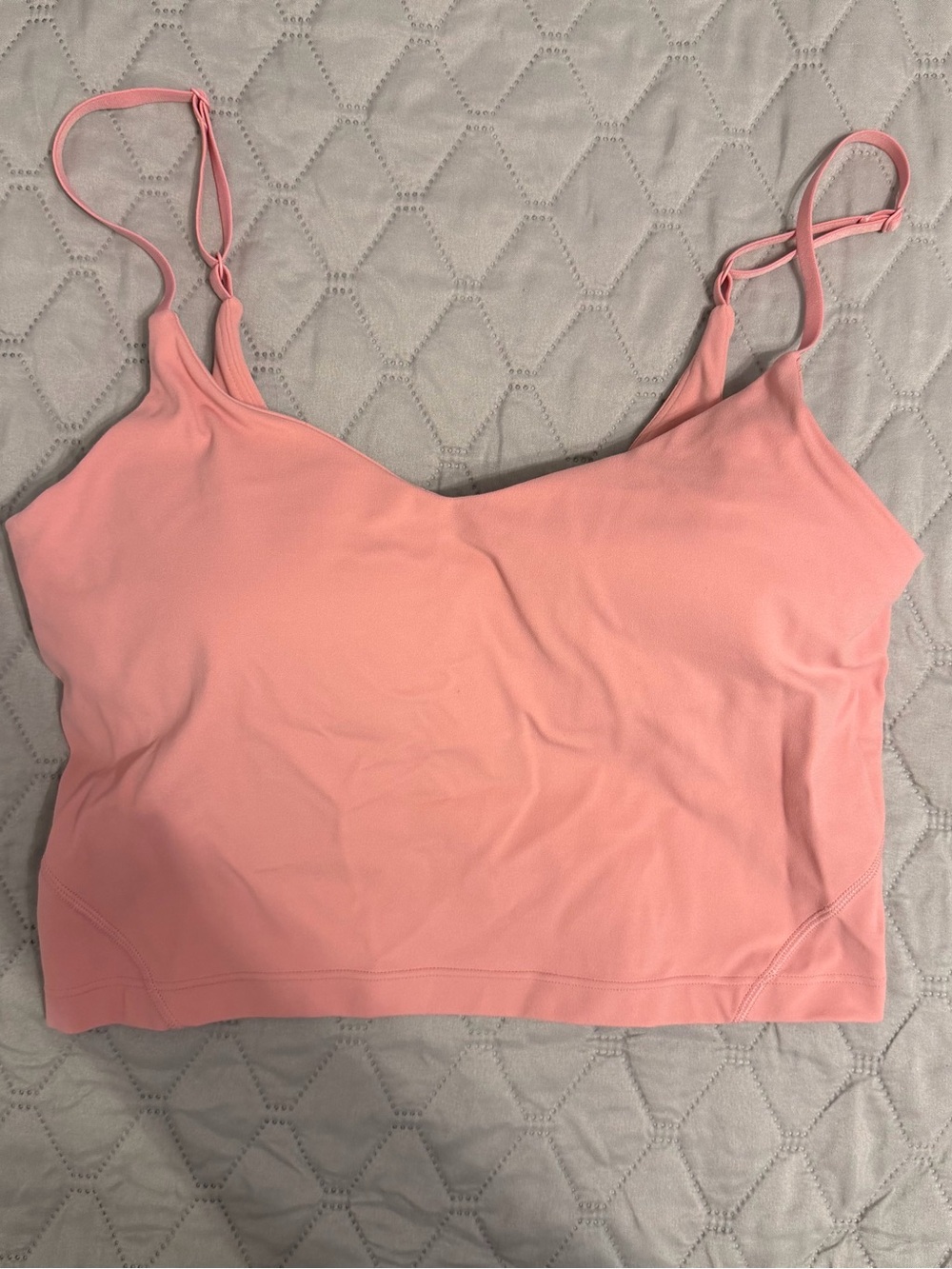 lululemon athletica Align Cropped Cami Tank Top Pink - Size 8